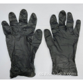 Černé jednorázové nitrilové rukavice prášek bez sterilní